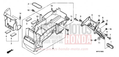 KOTFLUEGEL, HINTEN CB1300SAA de 2010